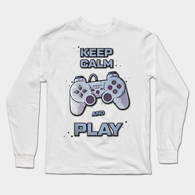 Keep calm and play! Long Sleeve T-Shirt by Plombir_ka